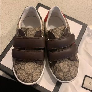 Gucci Ace GG SUPREME Toddler Shoe Authentic size 7